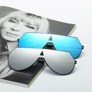 One-piece Mirrored Sunglasses