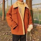 Loose-fit Fleece-lined Wool Jacket