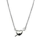 Arrow Heart Pendant Stainless Steel Necklace