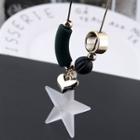 Star & Heart Pendant Necklace Pentagram - One Size