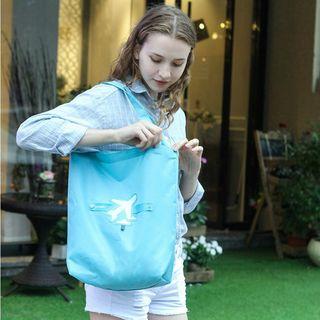Fruit Applique Foldable Shopper Bag