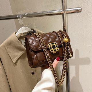 Chain Strap Quilted Flap Shoulder Bag