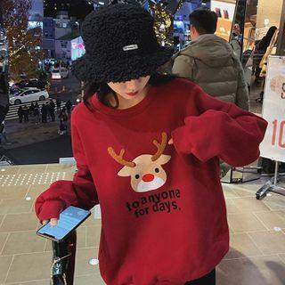 Reindeer Print Sweatshirt