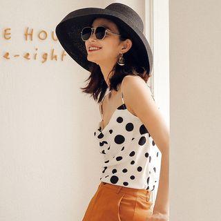 Spaghetti Strap Polka Dot Top