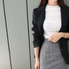 Three-button Short-lapel Blazer