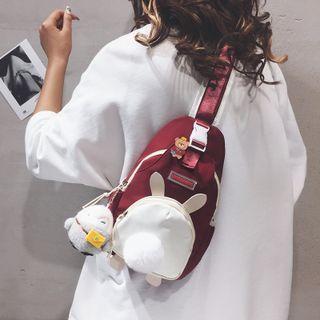 Buckled Wide Strap Crossbody Bag
