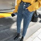 High-rise Tapered-leg Jeans