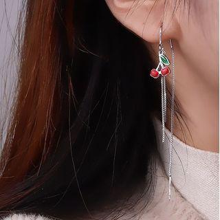 Cherry Sterling Silver Fringed Earring With Gift Box - 1 Pair - Silver - One Size