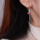 Cherry Sterling Silver Fringed Earring With Gift Box - 1 Pair - Silver - One Size