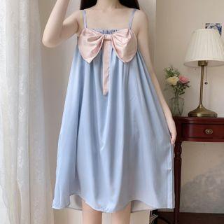 Spaghetti Strap Bow Sleep Dress