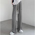 Checkerboard Wide Leg Pants (various Designs)