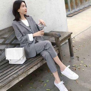 Double-breasted Blazer / Shorts / Dress Pants / Set