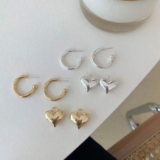Heart Reversible Dangle Earring