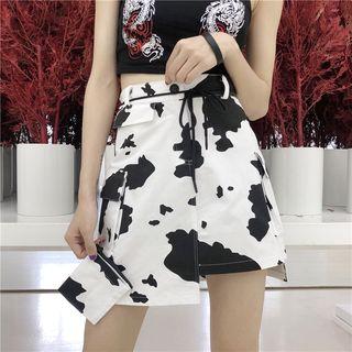 Animal Print A-line Mini Skirt