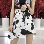 Animal Print A-line Mini Skirt