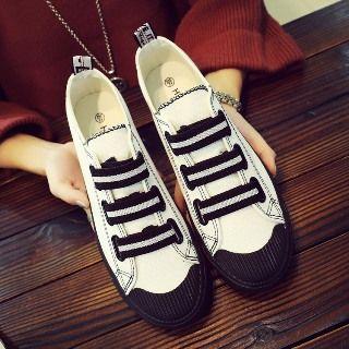 Paneled Couple Matching Sneakers