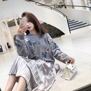 Floral Applique Sweater