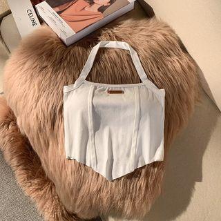 Halter-neck Top White - One Size
