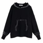 Studded Knit Hoodie