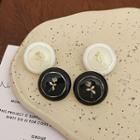 Flower Enamel Earring 1 Pair - A - White - One Size