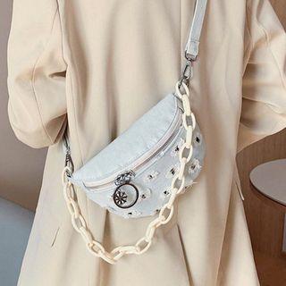 Ripped Denim Belt Bag