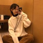 Loose-fit Long-sleeve Polo Sweater