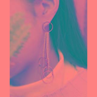 Dual Hoop Drop Earring