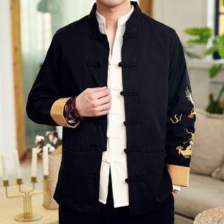 Plain / Embroidered Frog-buttoned Jacket