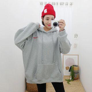 Collection Embroidered Fleece-lined Hoodie