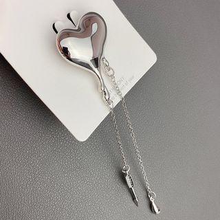 Heart Brooch Silver - One Size