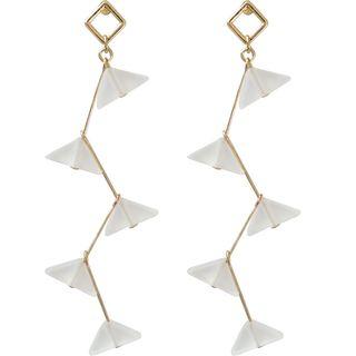 Triangle Resin Dangle Earring
