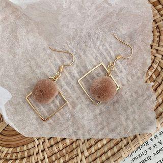 Bobble Alloy Square Dangle Earring