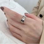 Polished Layered Stainless Steel Ring