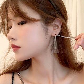 Fringed Earrings Silver - One Size