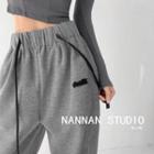 Embroidered Loose-fit Sweatpants