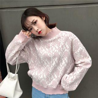 Mock-neck Pullover As Shown In Figure - One Size