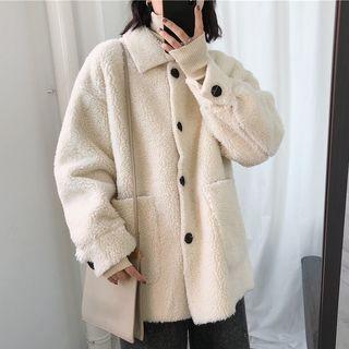 Furry Single-breasted Coat