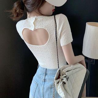 Short-sleeve Texture T-shirt