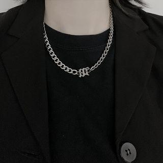 Stainless Steel Pendant Chain Necklace As Figure - One Size