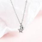 925 Sterling Rhinestone Star Pendant Necklace 925 Sterling Silver - Star Pendant Necklace - One Size