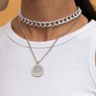 Pendant Alloy Layered Necklace