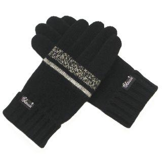 Striped Wool Gloves