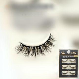 3-pair Set: False Eyelashes
