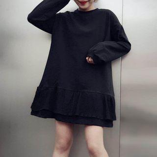 Lace-up Back Pullover Dress