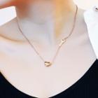 Lettering Heart Necklace