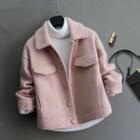 Single-button Woolen Jacket