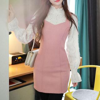 Sweetheart-neck Sleeveless Mini Bodycon Dress