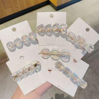 Transparent Resin Hair Clip (various Designs)