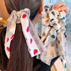 Polka Dot Plaid Bow Hair Tie