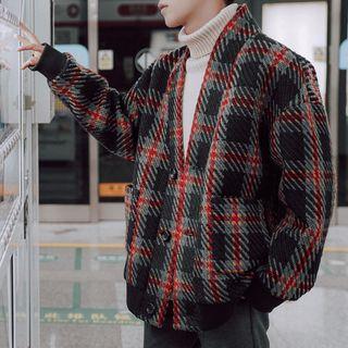 Chunky Knit Buttoned Jacket